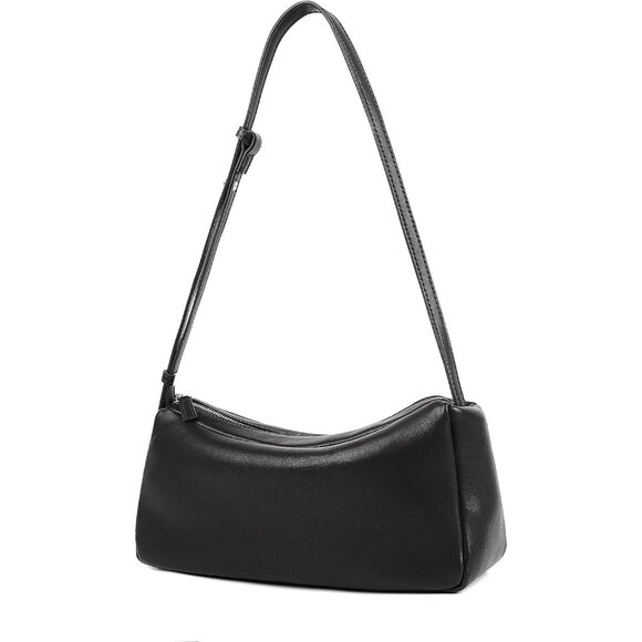 Elegant Small Hobo Bag in Genuine Leather - Versatile Crossbody & Shoulder Purse